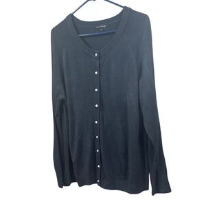 Tint‎ and shadow gray Button-Up Sweater size 2X